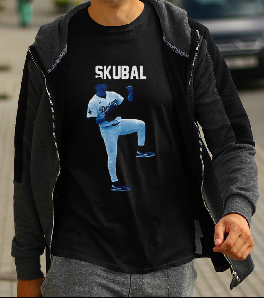 Los Angeles Dodgers Tarik Skubal 29 MLB Baseball 2026 Gradient T-Shirt