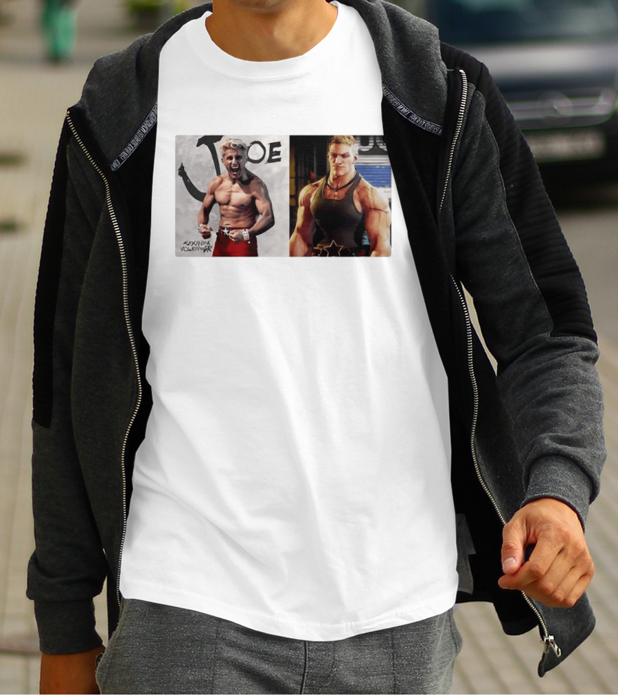 Joe Alexander Volkanovski Crossover MMA Fighter And Game Character Image T-Shirt