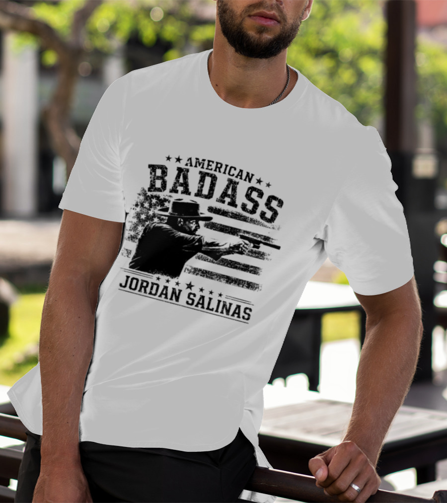 American Badass Jordan Salinas True Patriot USA Flag T-Shirt