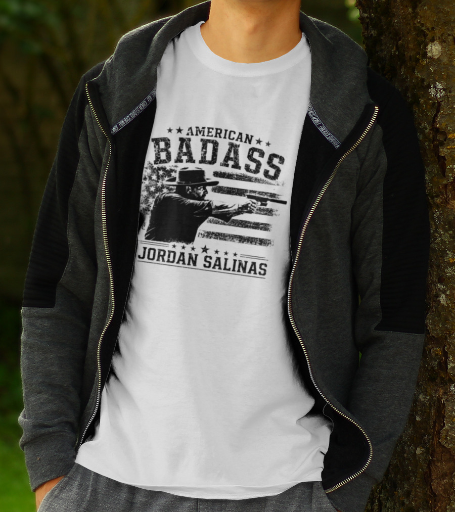 American Badass Jordan Salinas True Patriot USA Flag T-Shirt