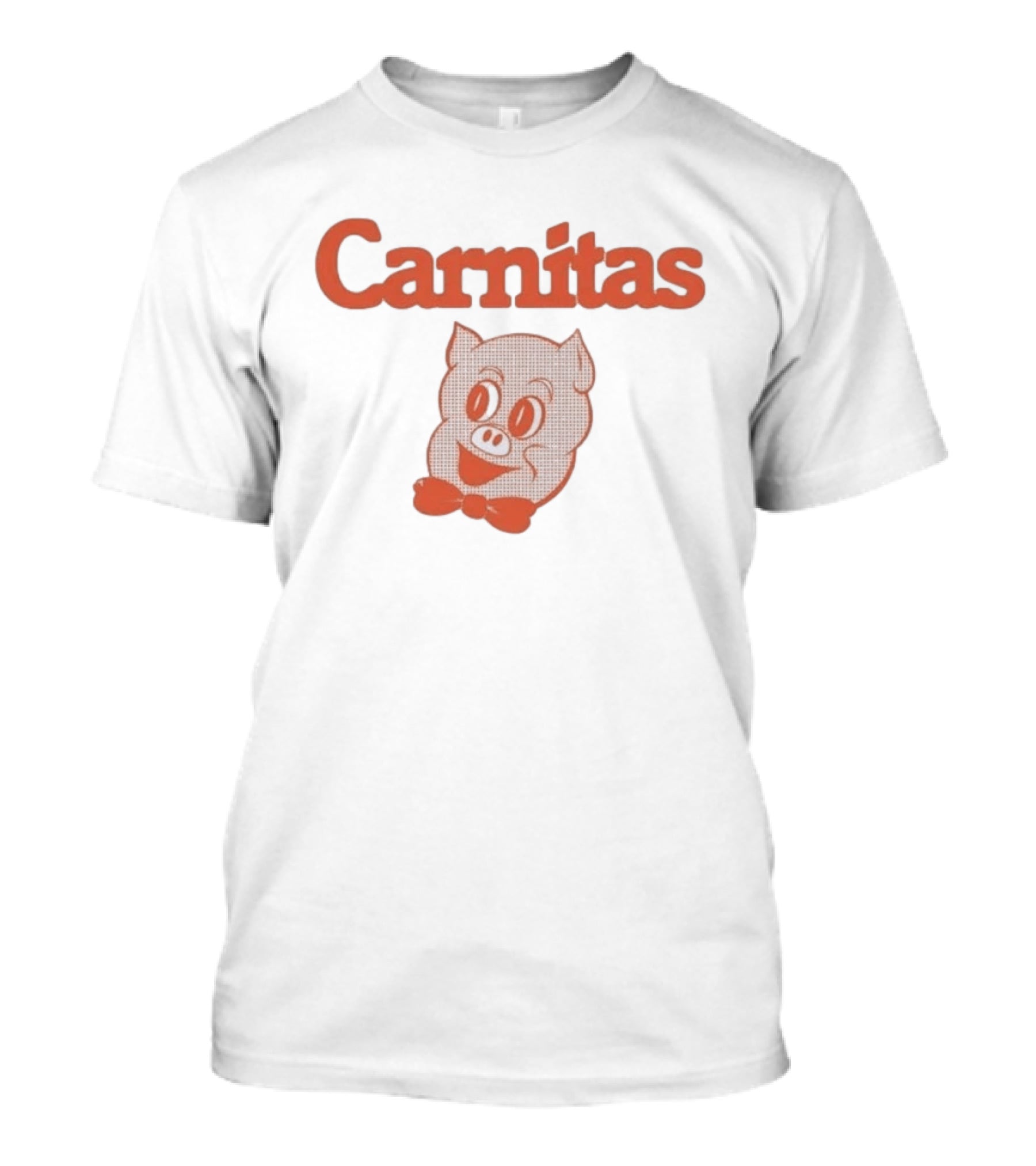 Carnitas Smiling Pig Face Nostalgic Pork T-Shirt