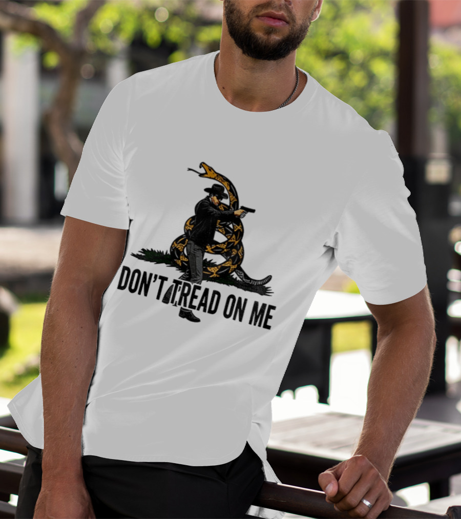 Jordan Salinas Don't Tread On Me Cowboy Snake Stand America T-Shirt