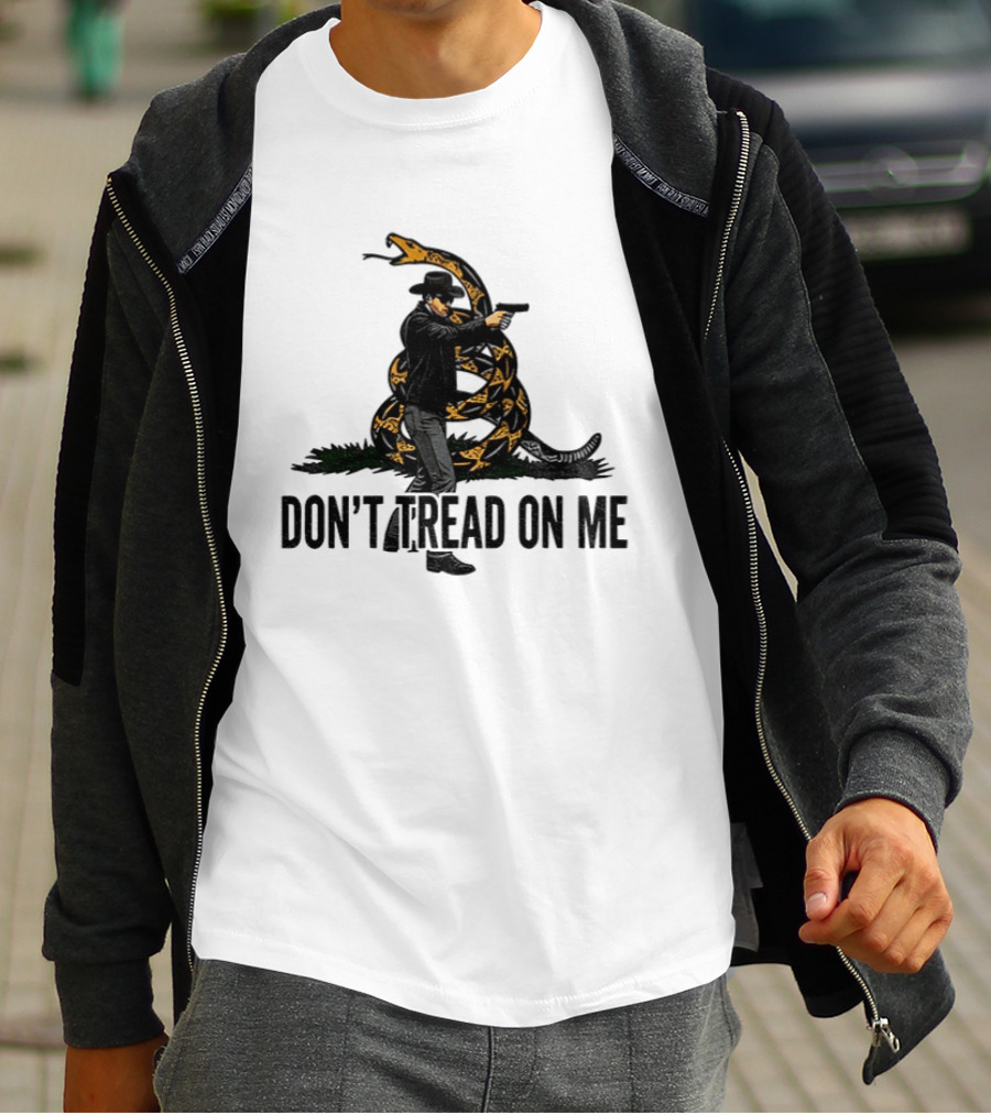 Jordan Salinas Don't Tread On Me Cowboy Snake Stand America T-Shirt