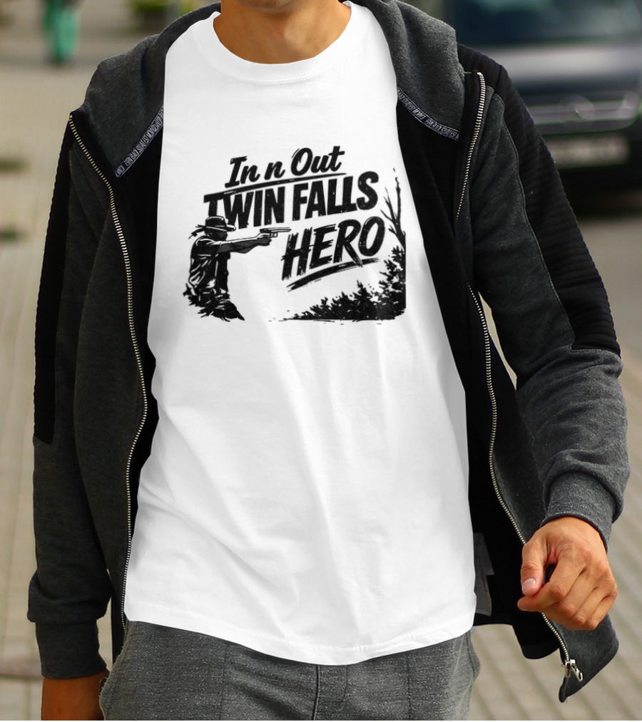 Jordan Salinas In N Out Twin Falls Hero Idaho Political T-Shirt