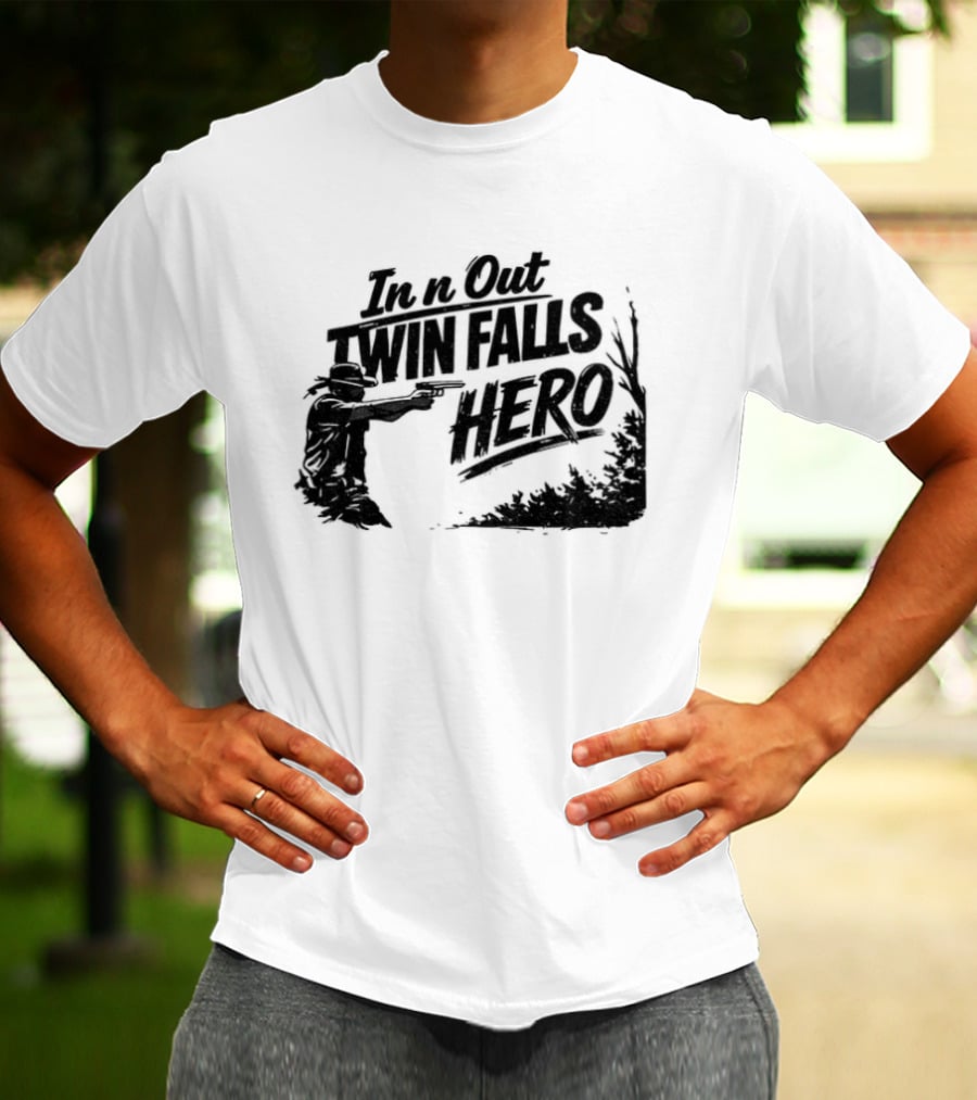 Jordan Salinas In N Out Twin Falls Hero Idaho Political T-Shirt