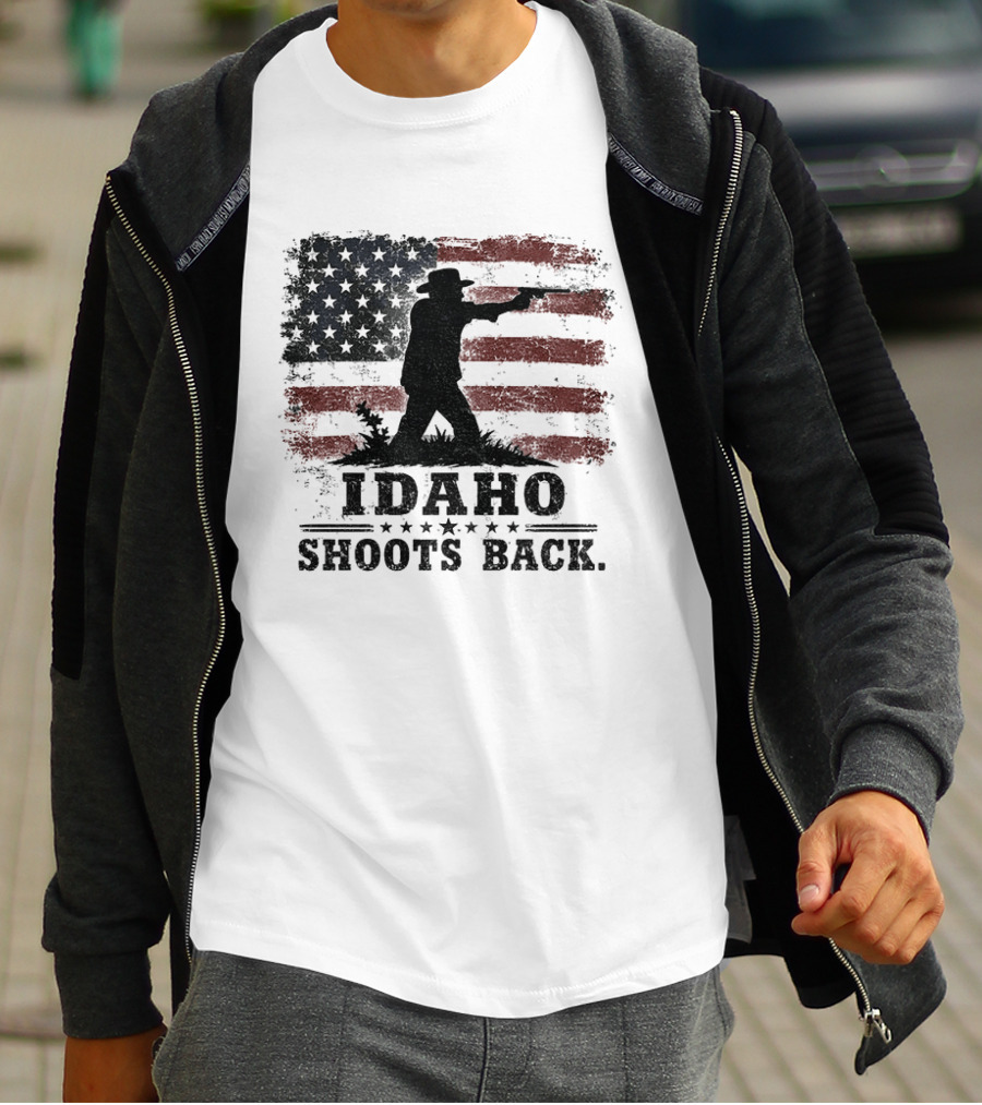 Idaho Shoots Back American Hero Flag T-Shirt