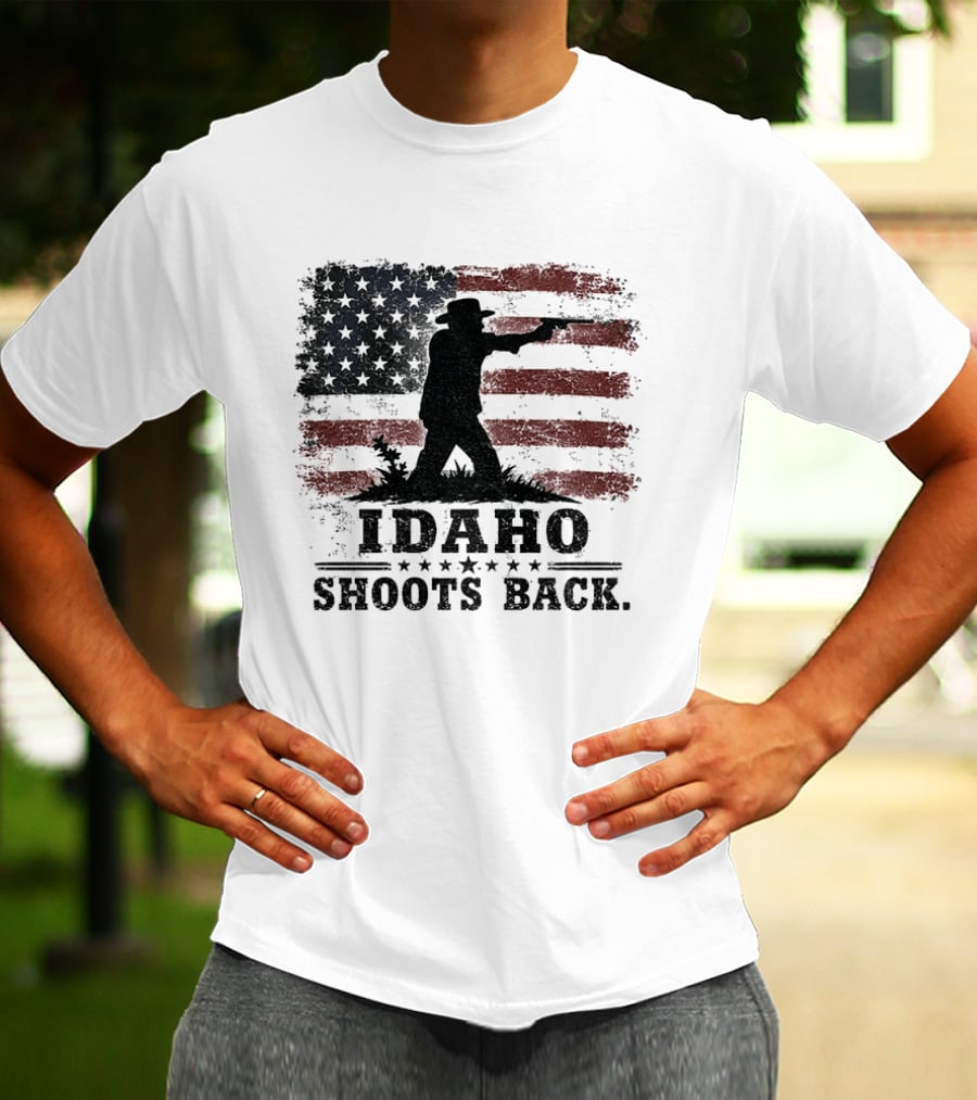 Idaho Shoots Back American Hero Flag T-Shirt