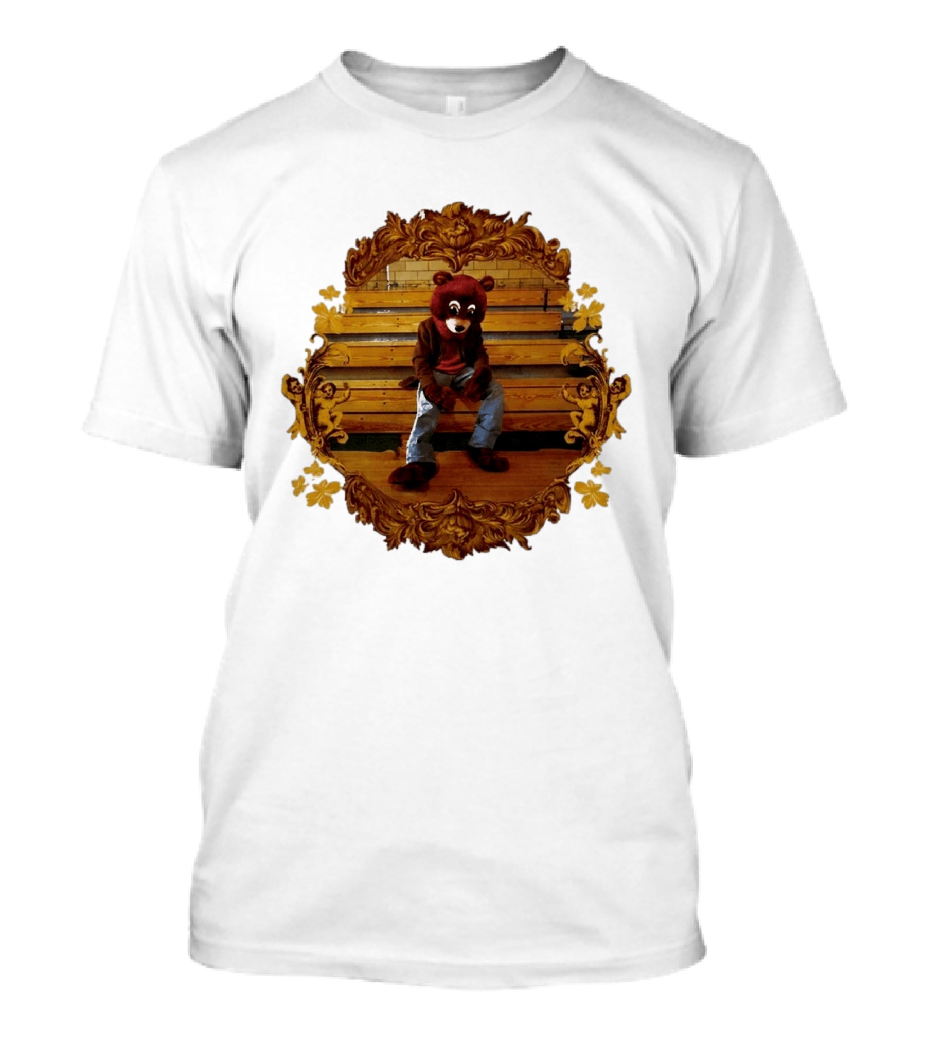 Kanye West The College Dropout Bear Seated In Ornate Frame T-Shirt