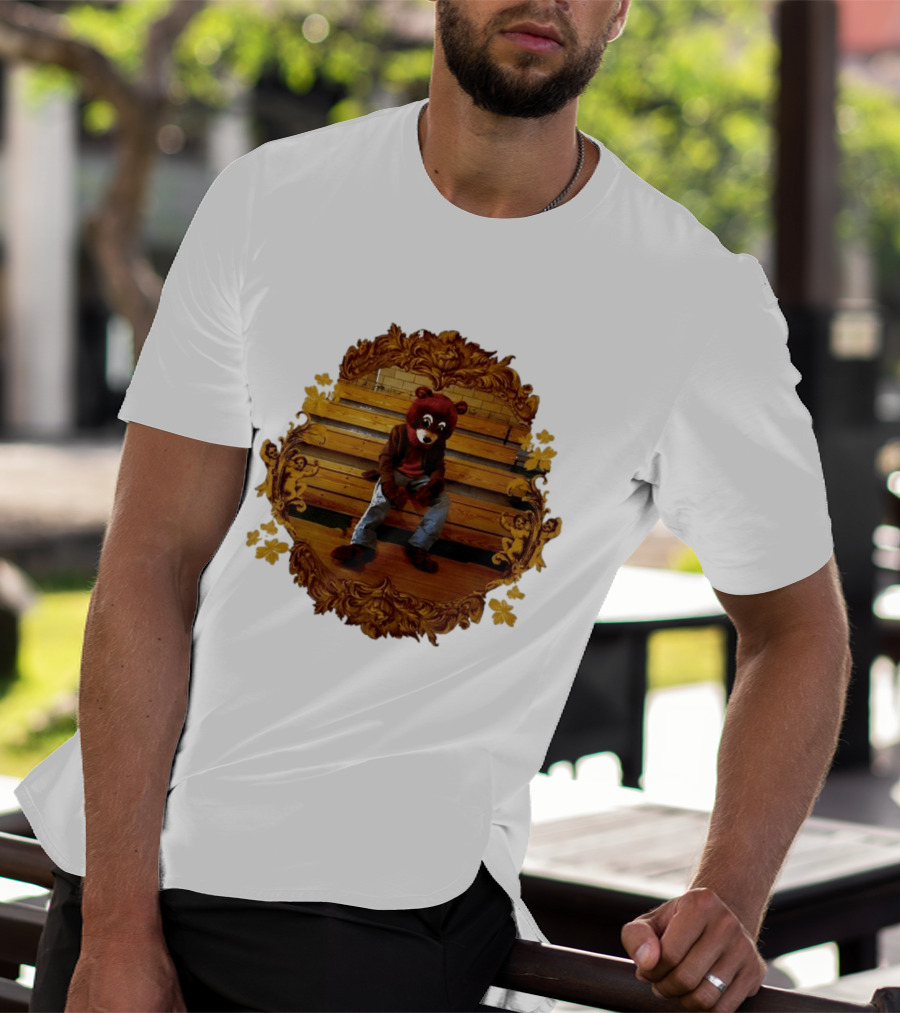 Kanye West The College Dropout Bear Seated In Ornate Frame T-Shirt