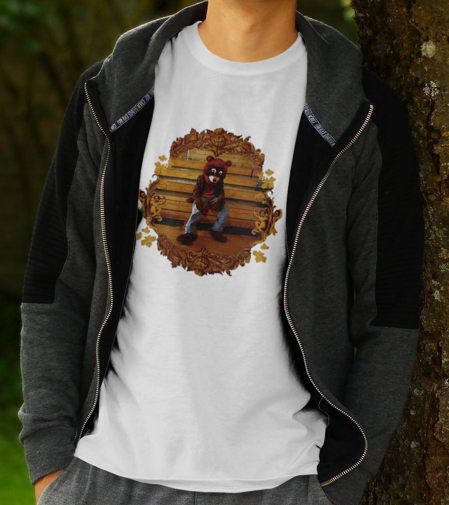 Kanye West The College Dropout Bear Seated In Ornate Frame T-Shirt