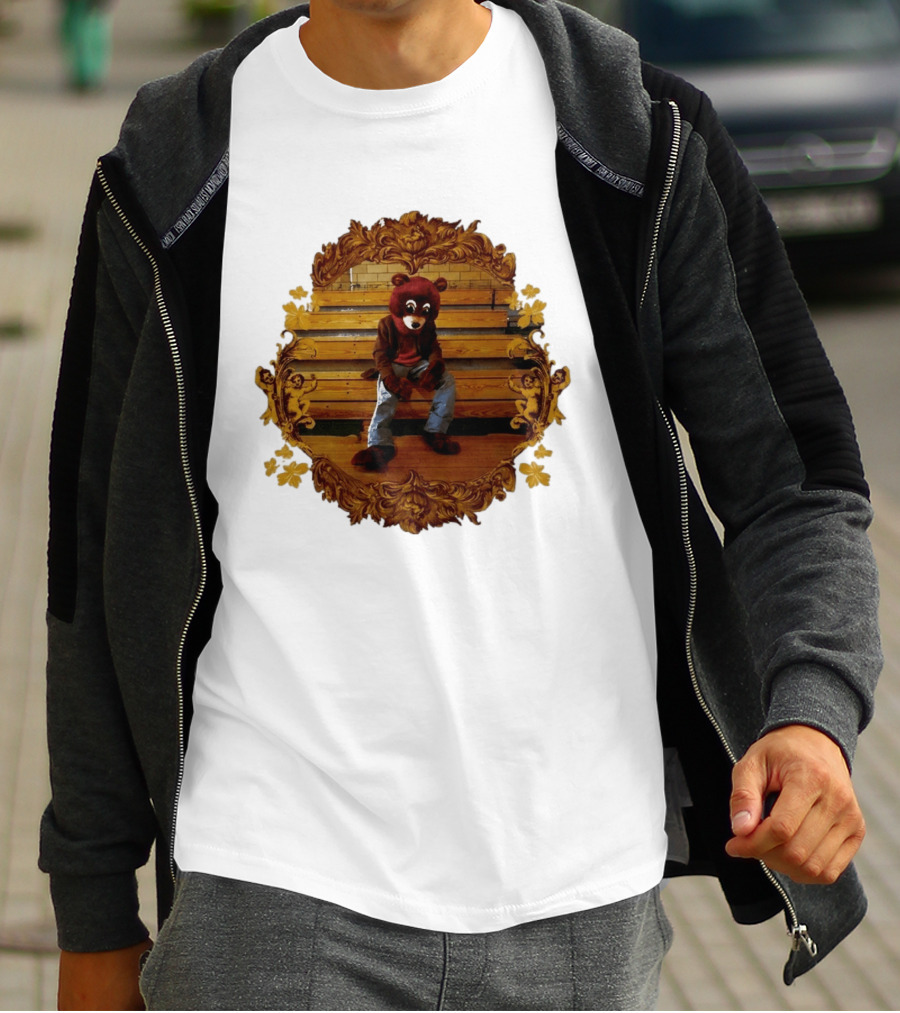 Kanye West The College Dropout Bear Seated In Ornate Frame T-Shirt