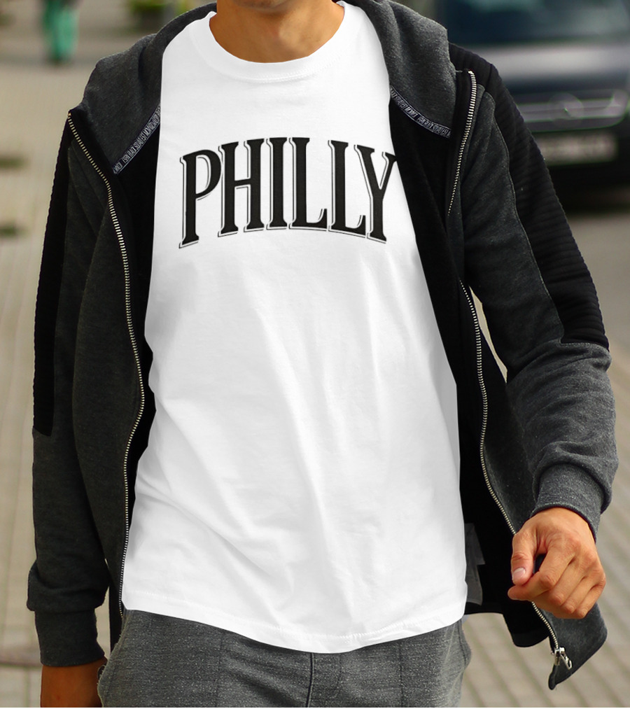 Philly City Pride Vintage Arched Lettering T-Shirt