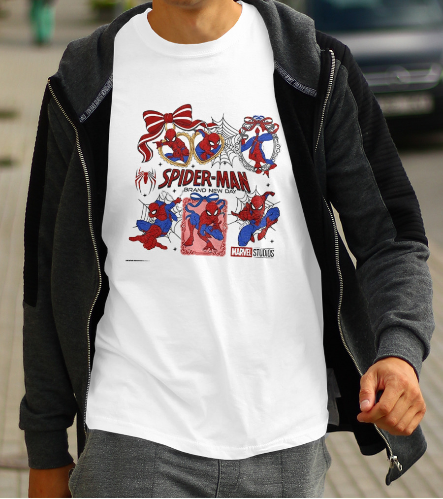 Spider Man Brand New Day Marvel Studios Masked Web Hero Coquette Superhero T-Shirt
