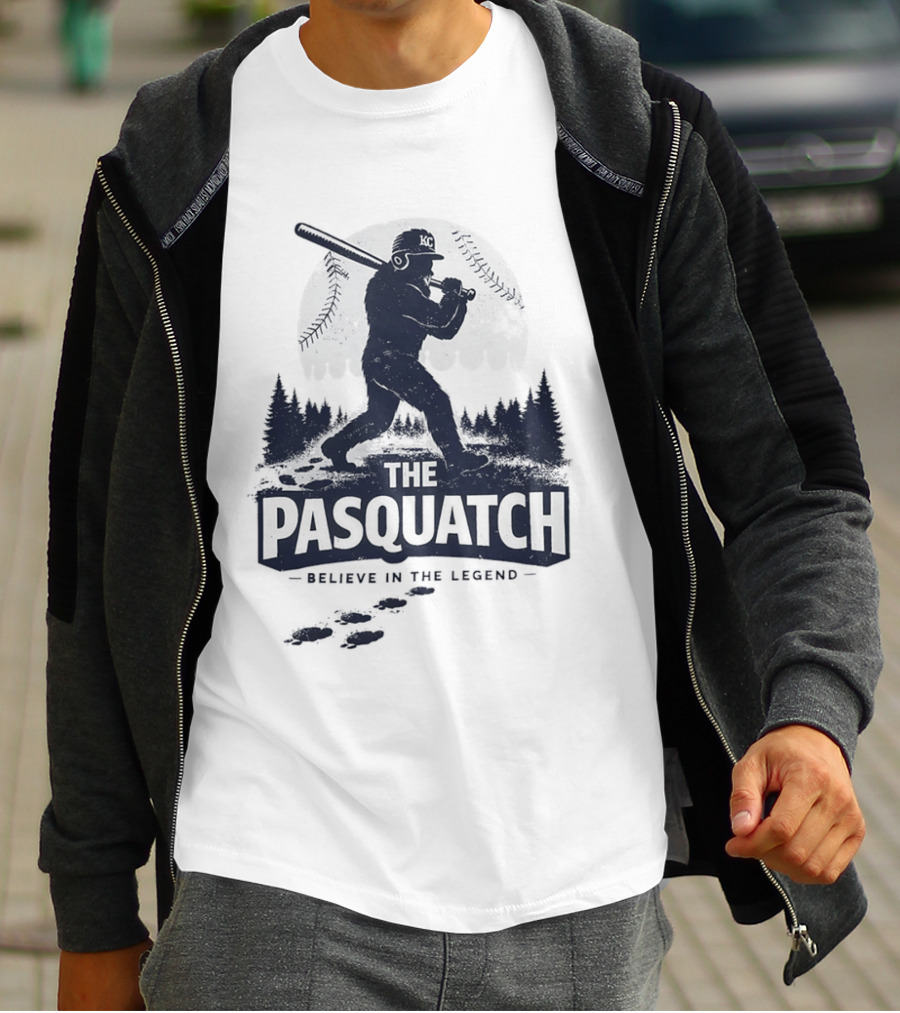 The Pasquatch Believe In The Legend Bigfoot MLB Kansas City Royals T-Shirt