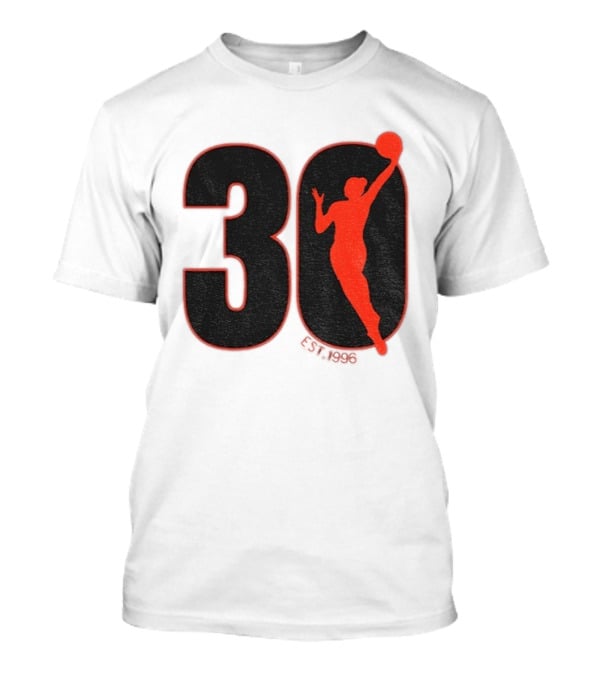WNBA 30th Anniversary 1996 Basketball Player T-Shirt