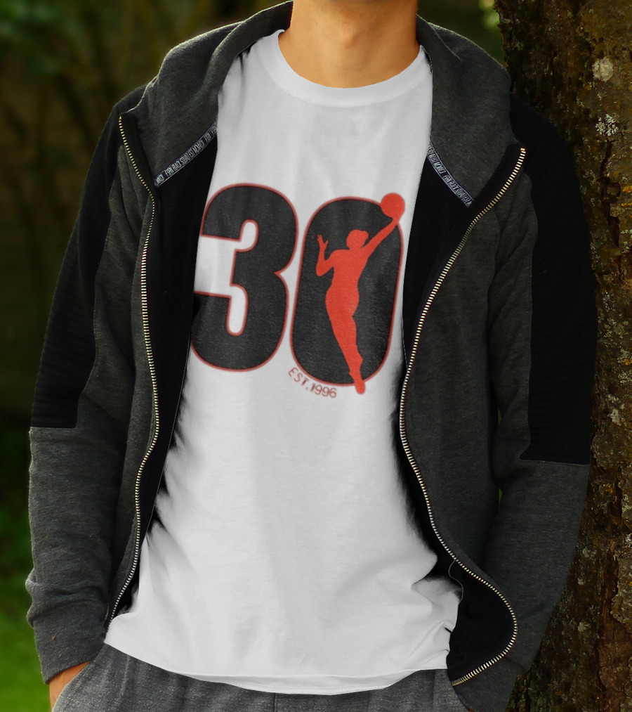 WNBA 30th Anniversary 1996 Basketball Player T-Shirt