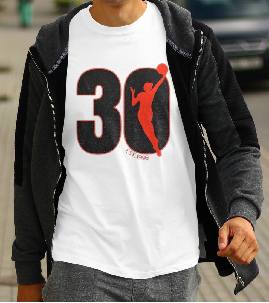 WNBA 30th Anniversary 1996 Basketball Player T-Shirt