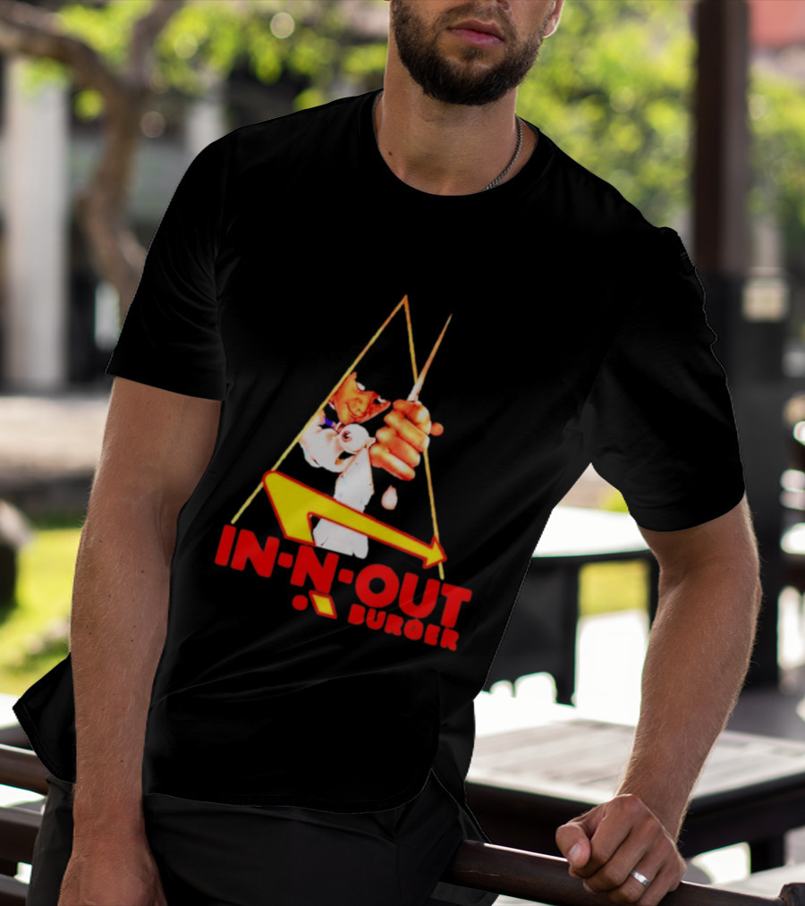 A Work Orange In N Out Burger Logo Mashup T-Shirt