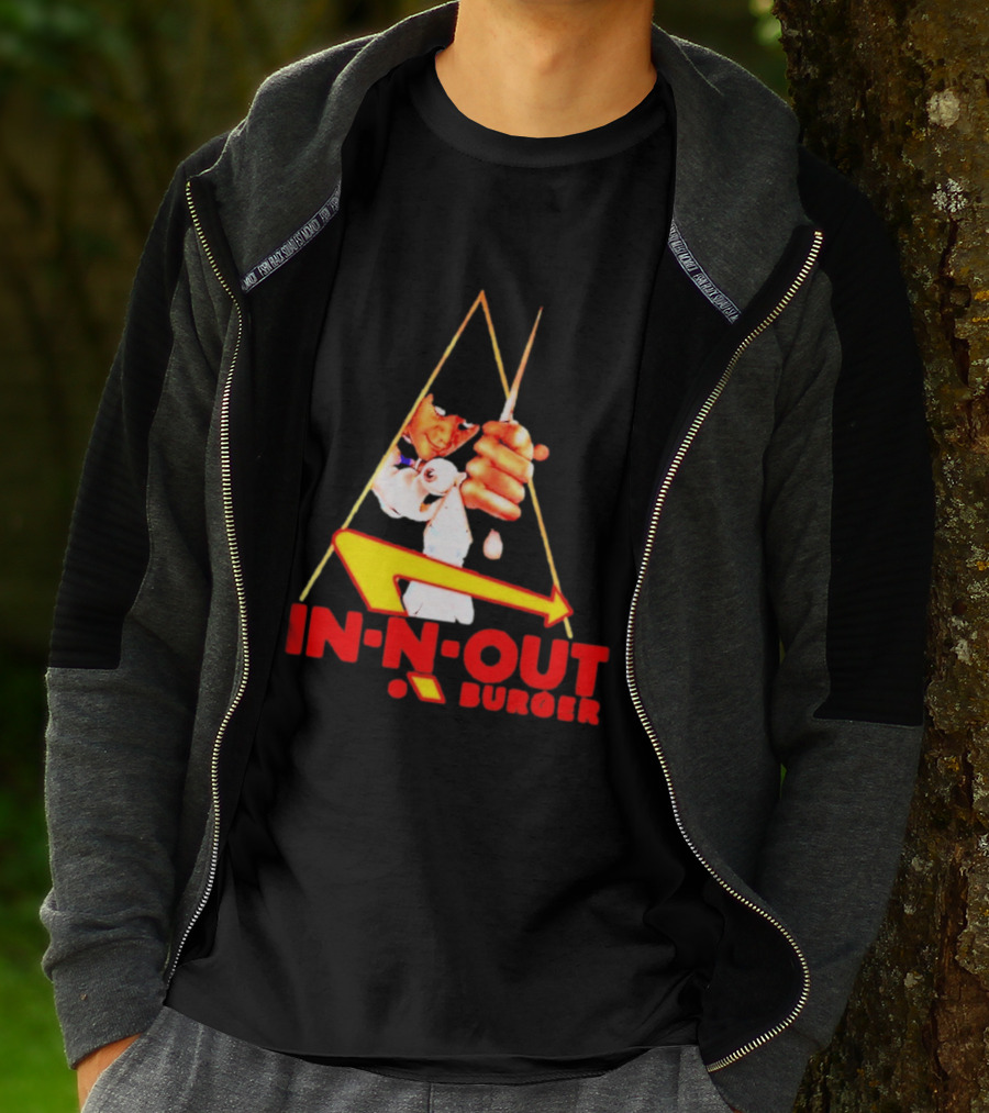 A Work Orange In N Out Burger Logo Mashup T-Shirt
