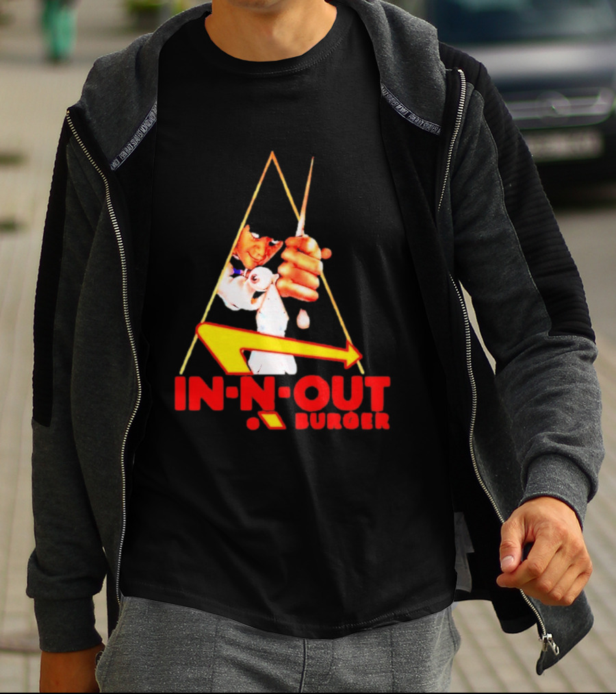 A Work Orange In N Out Burger Logo Mashup T-Shirt