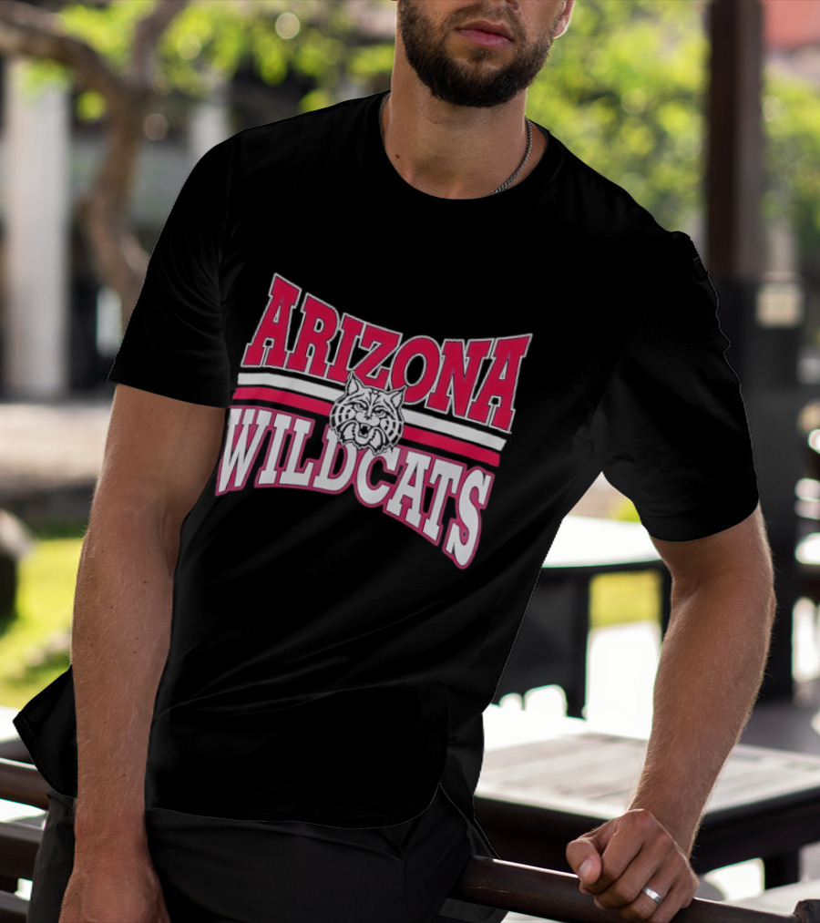 Arizona Wildcats NCAA Head Red White Stripes T-Shirt