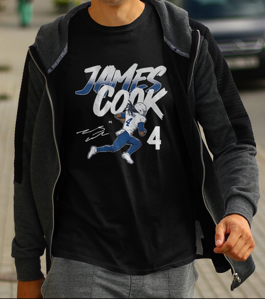 James Cook 4 Buffalo Bills Football Player Athlete T-Shirt