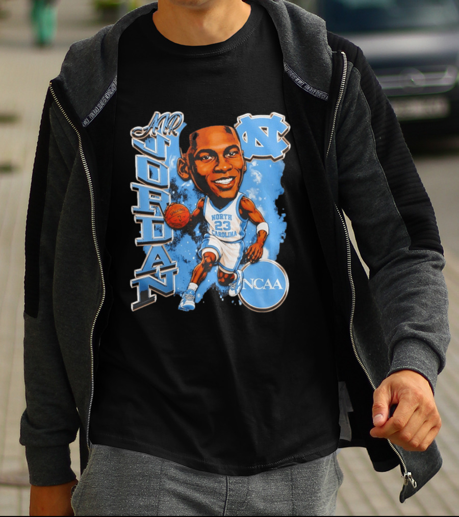 Mr Jordan North Carolina Tar Heels NCAA Basketball 23 T-Shirt
