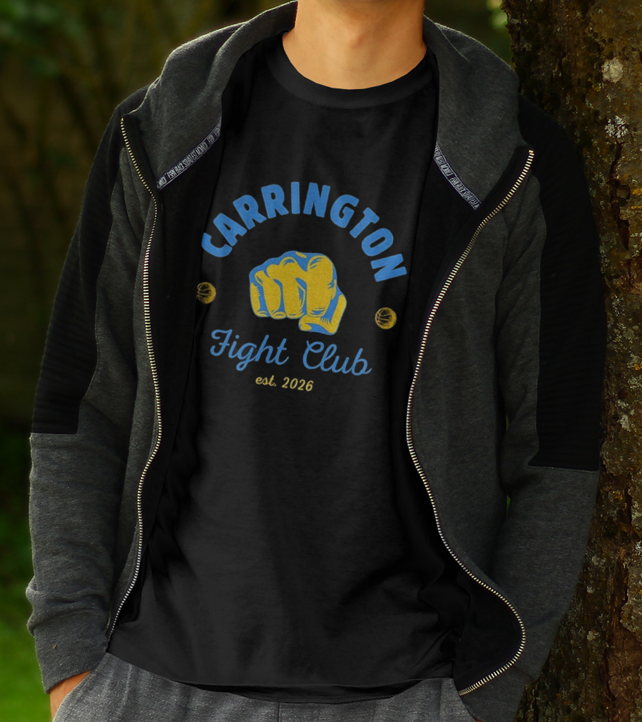 Carrington Fight Club Est 2026 Fist Basketball T-Shirt