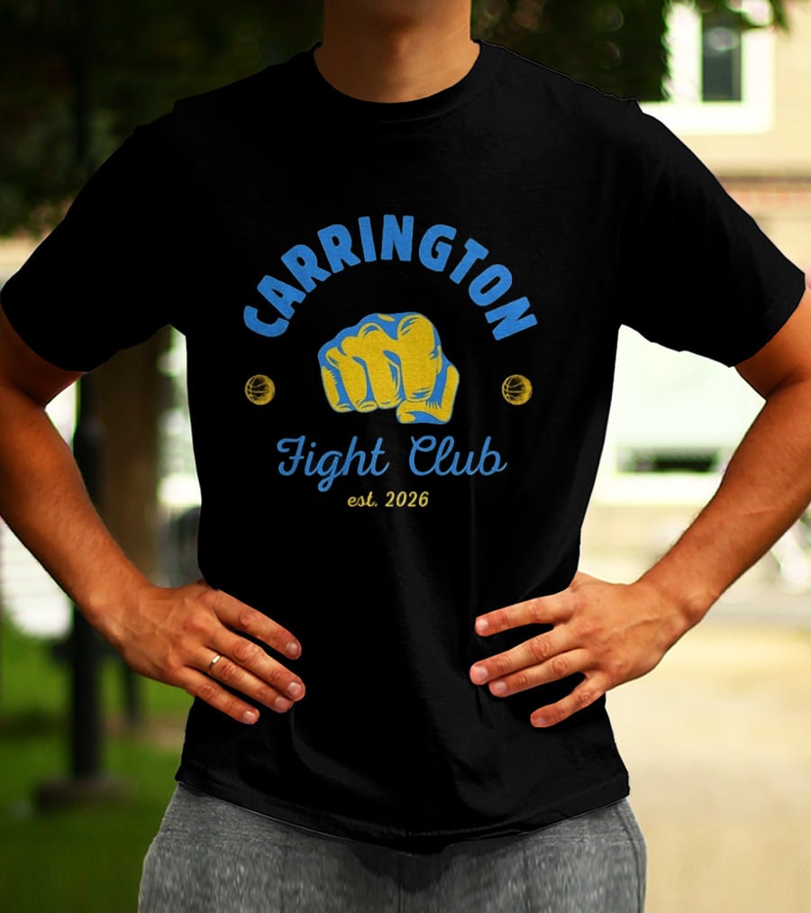 Carrington Fight Club Est 2026 Fist Basketball T-Shirt