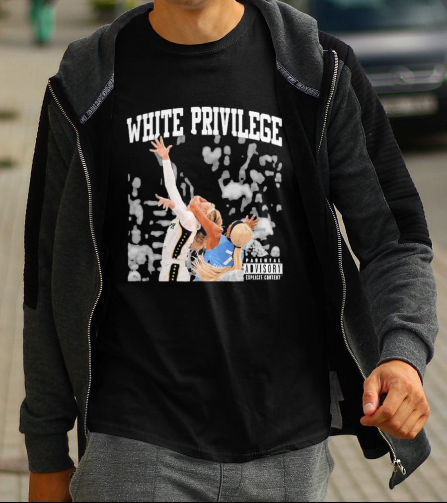 Dijonai Carrington Foul On Sophie Cunningham White Privilege Parental Advisory T-Shirt