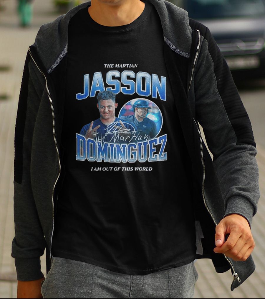 The Martian Jasson Dominguez New York Yankees I Am Out Of This World T-Shirt