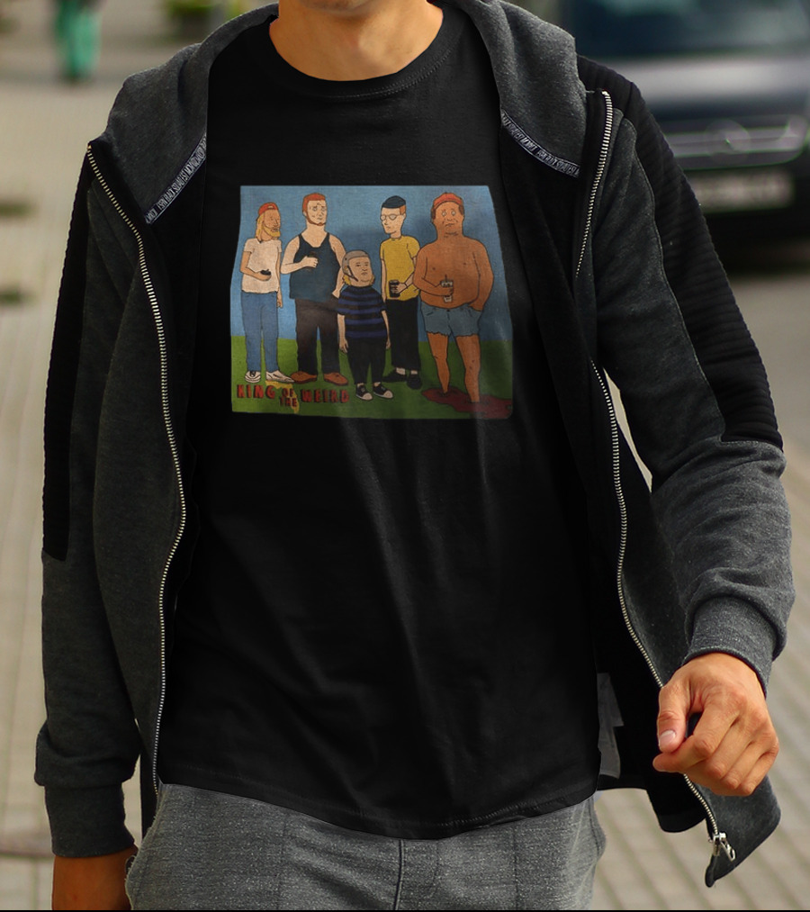 King Of The Weird King Of The Hill Characters Holding Drinks T-Shirt