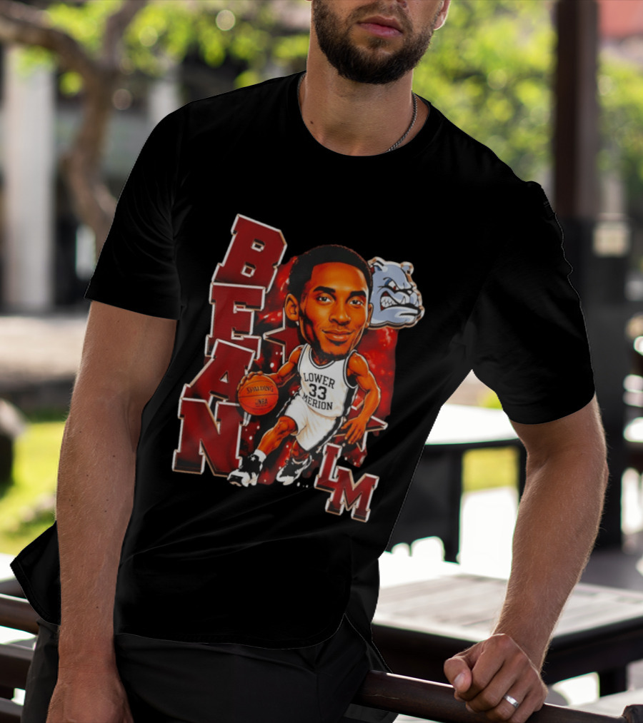 Kobe Bryant Lower Merion Aces Bean Spalding NBA Basketball LM Bulldog T-Shirt