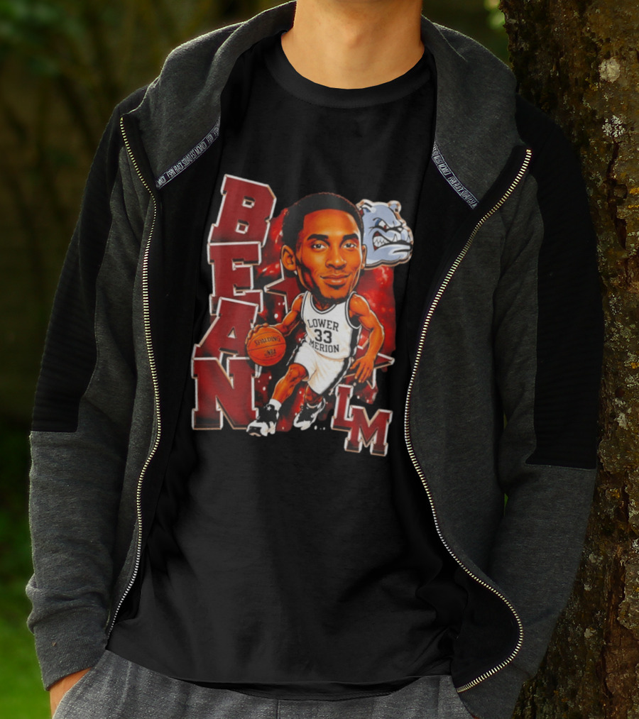 Kobe Bryant Lower Merion Aces Bean Spalding NBA Basketball LM Bulldog T-Shirt