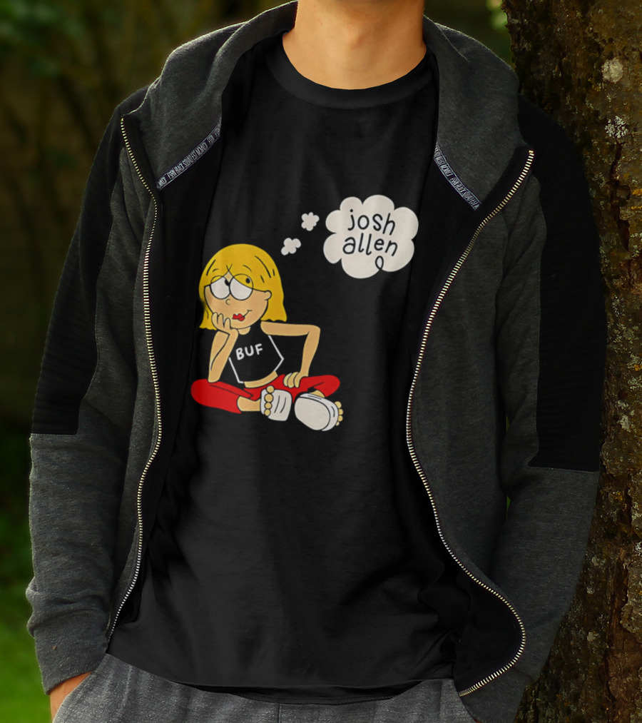 Lizzie McGuire BUF Josh Allen Dreaming Cartoon T-Shirt