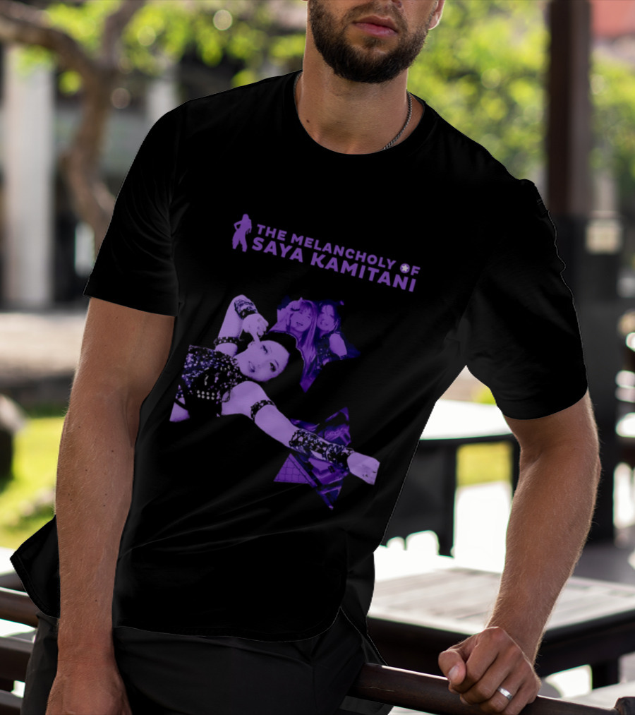 The Melancholy Of Saya Kamitani Purple Aesthetic T-Shirt