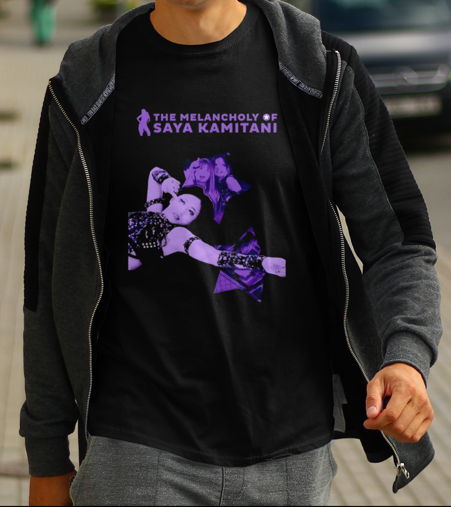 The Melancholy Of Saya Kamitani Purple Aesthetic T-Shirt