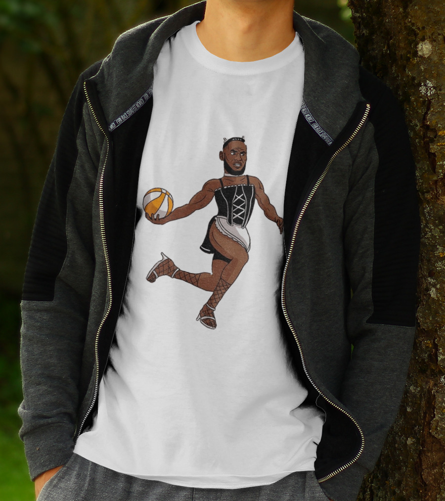 LeBron James Maid Outfit Basketball Crossover WNBA Fantasy T-Shirt