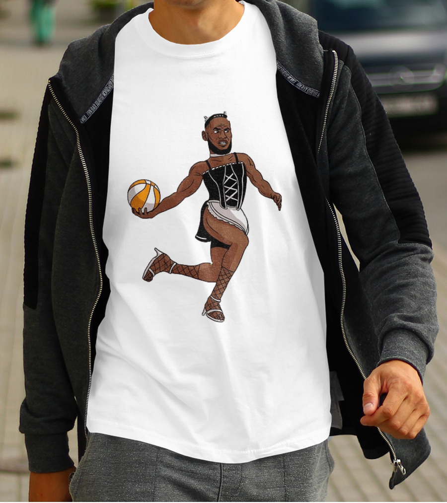 LeBron James Maid Outfit Basketball Crossover WNBA Fantasy T-Shirt