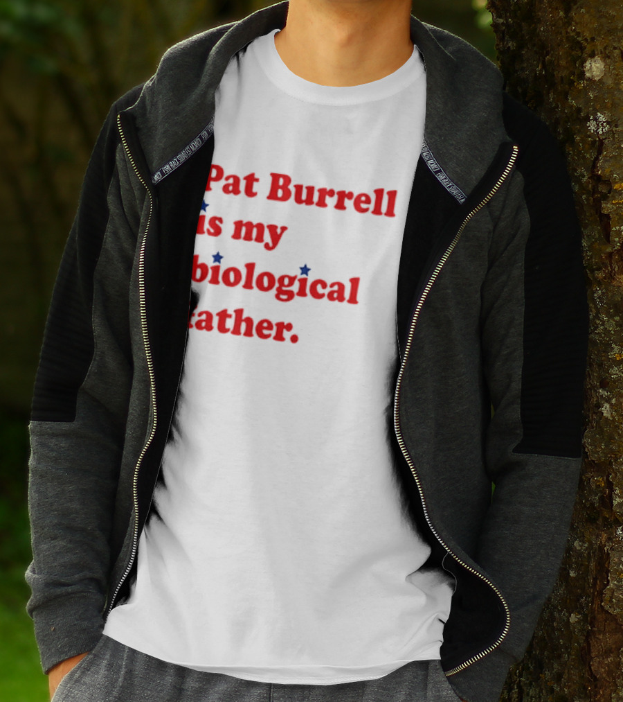 Pat Burrell Is My Biological Father Red Blue Star Dots T-Shirt
