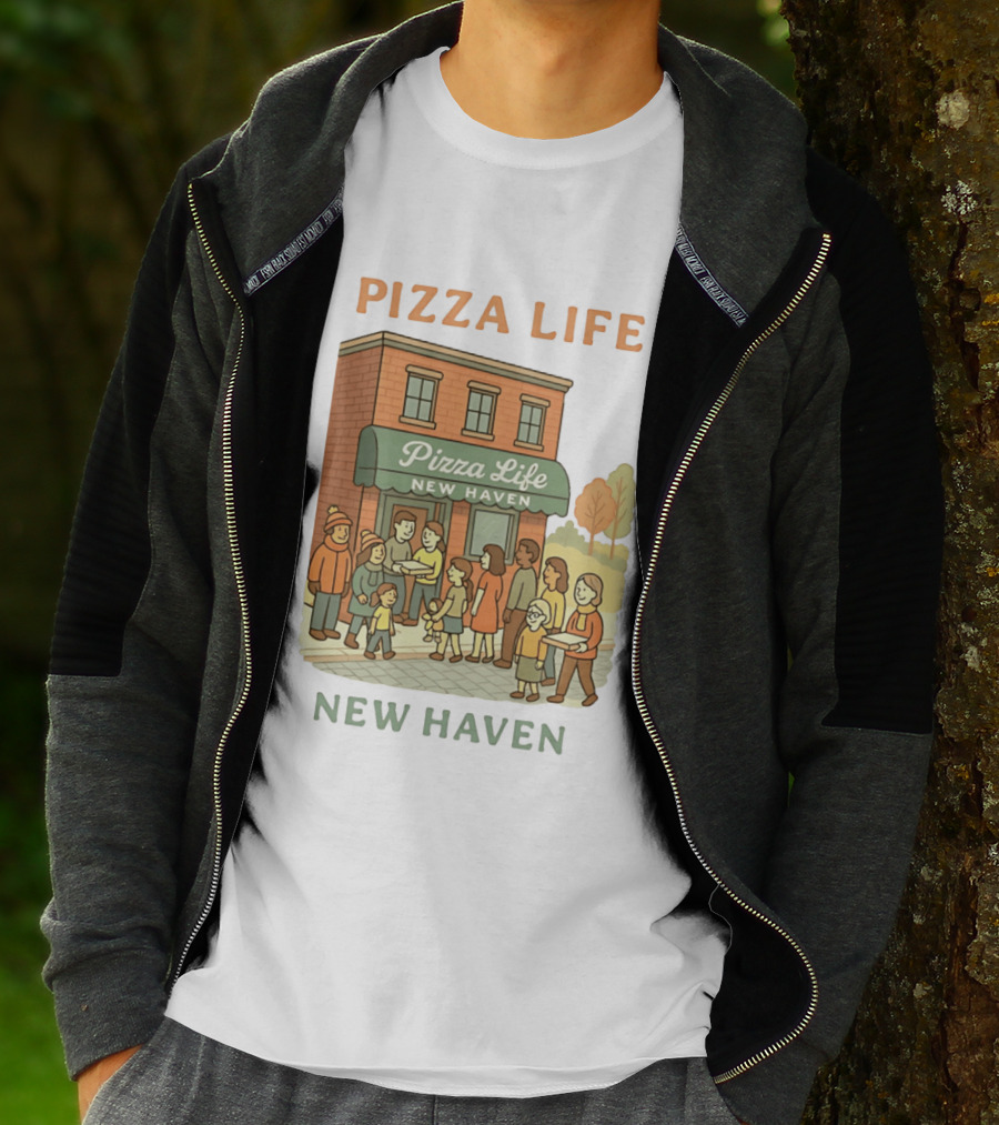 Pizza Life New Haven Family Gathering At Pizzeria T-Shirt