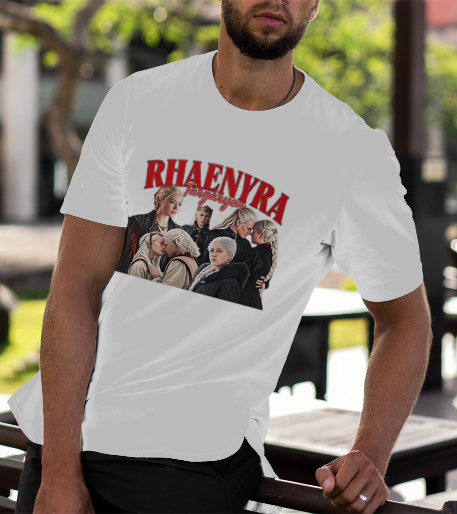 Rhaenyra Targaryen Photo Collage Bootleg Portraits T-Shirt