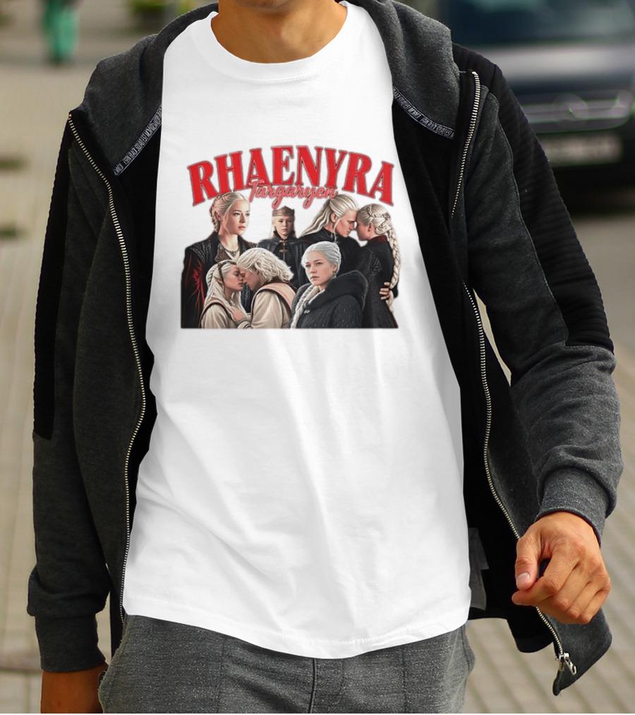 Rhaenyra Targaryen Photo Collage Bootleg Portraits T-Shirt