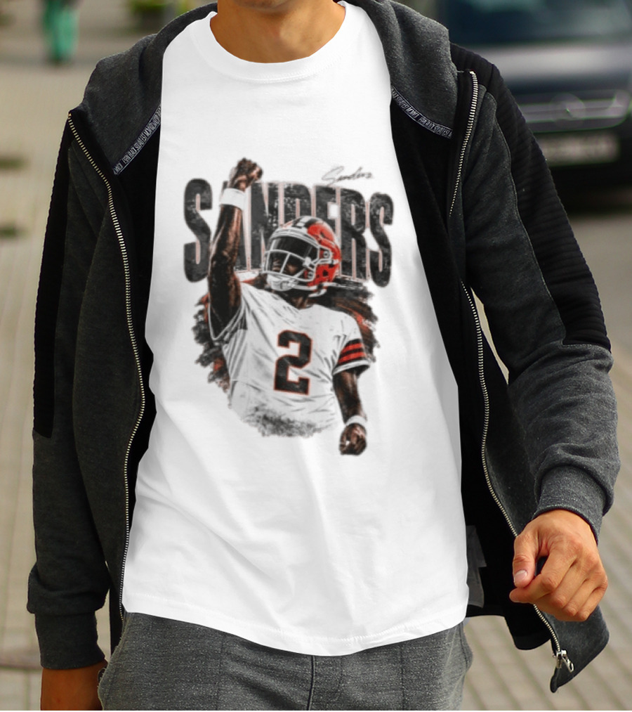 Sanders 2 Colorado Buffaloes Jersey Football Player T-Shirt