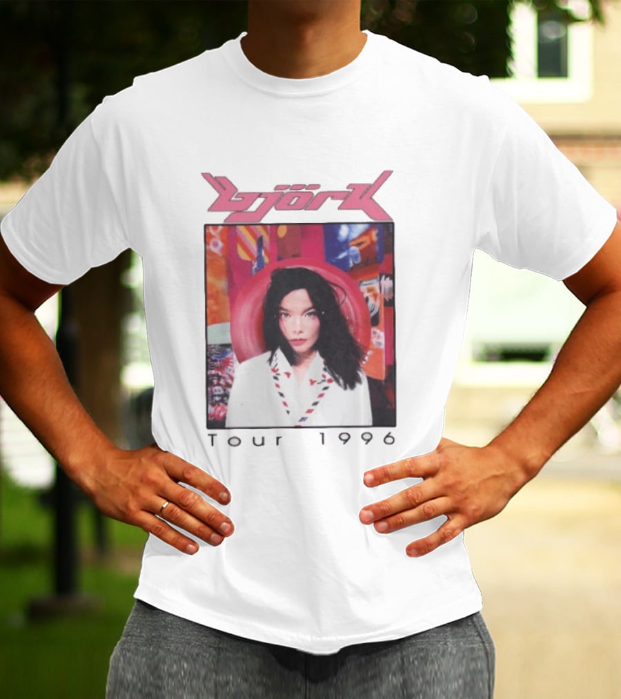 Björk Tour 1996 Post Icelandic Singer T-Shirt