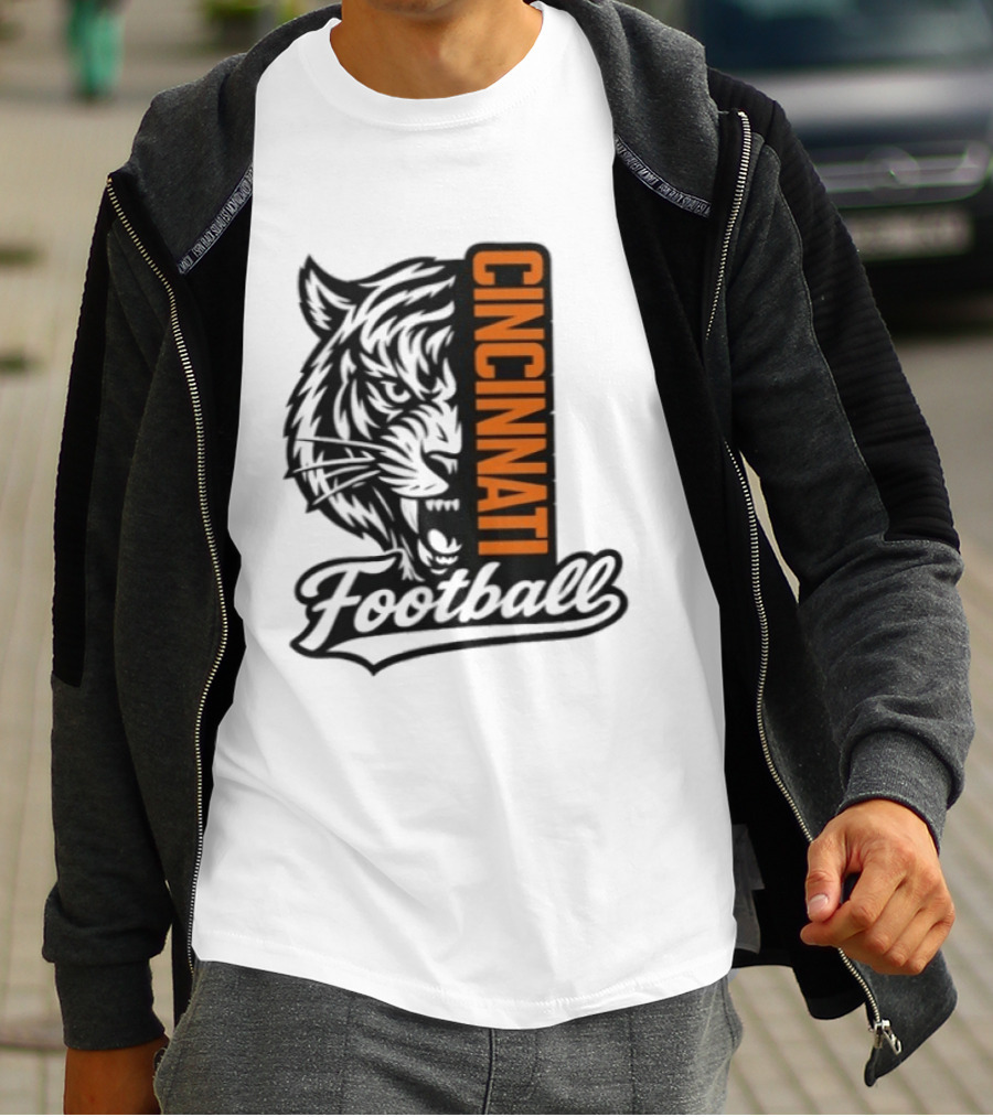 Cincinnati Football Tiger Tiger Iconic Team T-Shirt