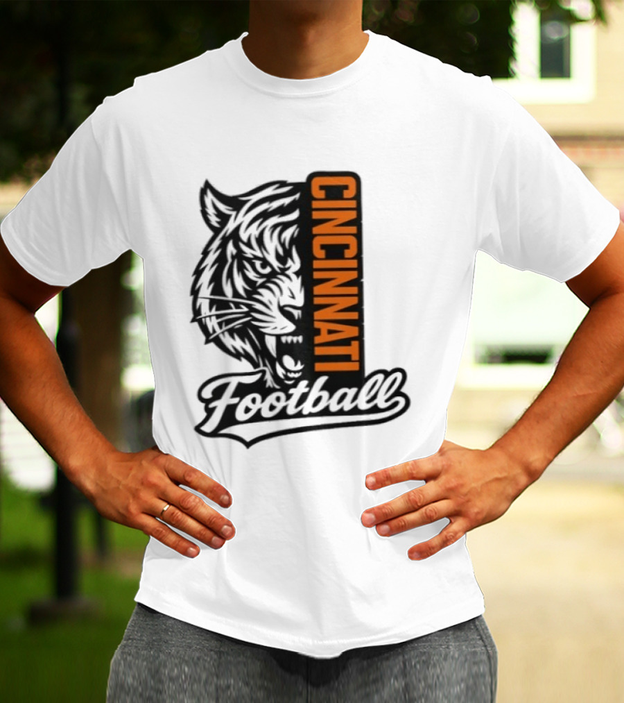 Cincinnati Football Tiger Tiger Iconic Team T-Shirt