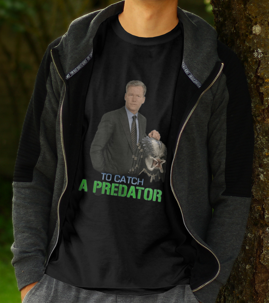 To Catch A Predator Chris Hansen Meme With Predator Mask T-Shirt