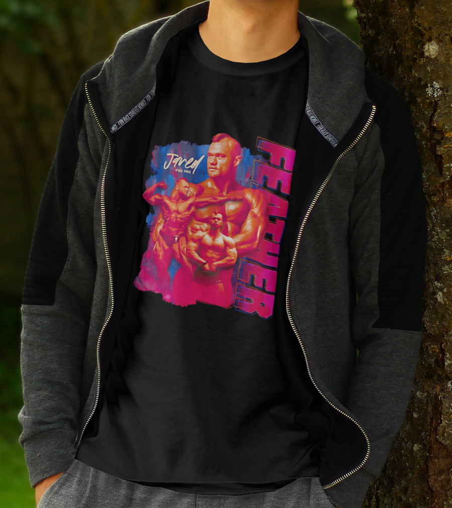 Jared Feather IFBB Pro Bodybuilding Champion Bold Visual T-Shirt
