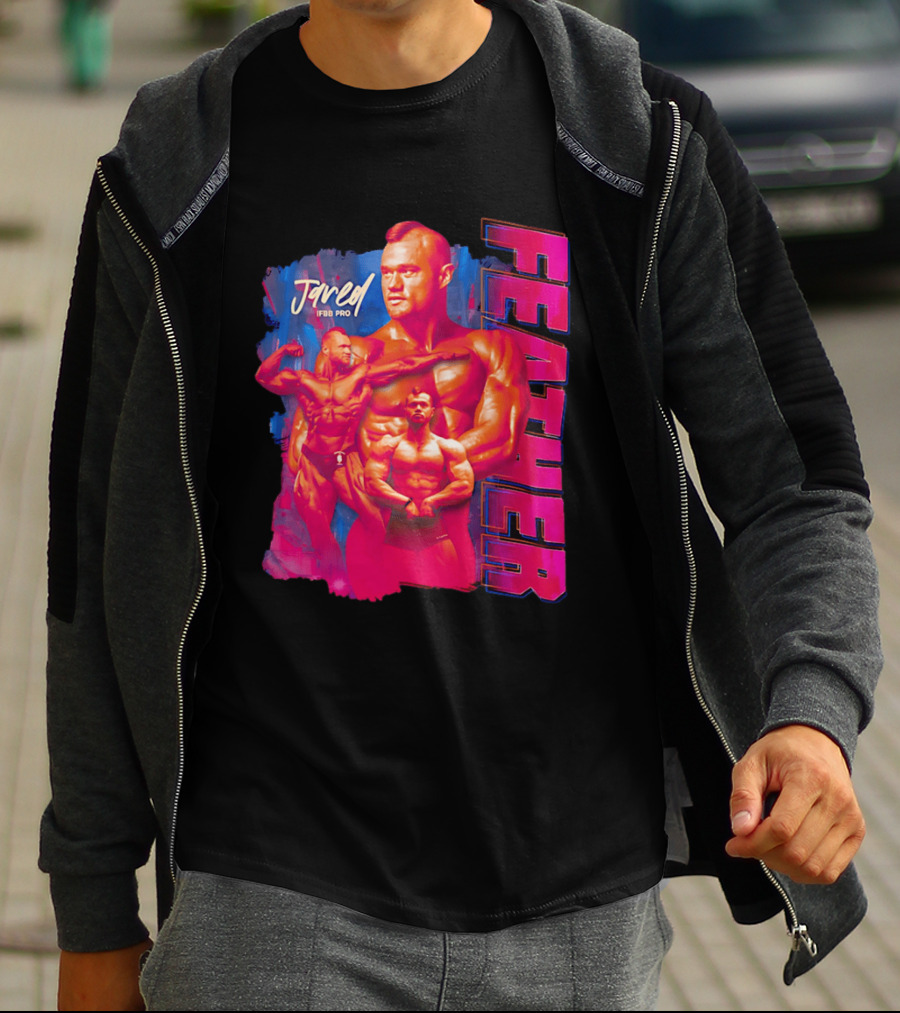 Jared Feather IFBB Pro Bodybuilding Champion Bold Visual T-Shirt